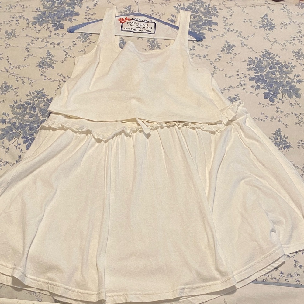 Free People Cream White Tiered Skirt Set - Picture 1 of 7